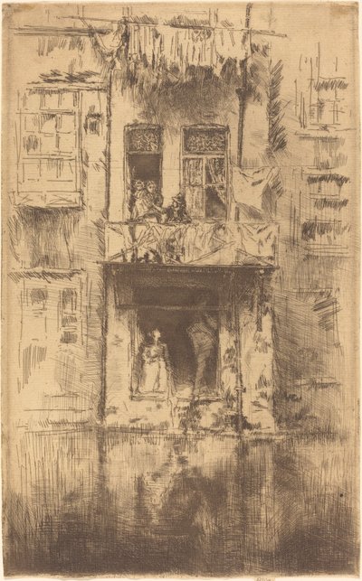 Balkon, Amsterdam, 1889. by James Abbott McNeill Whistler