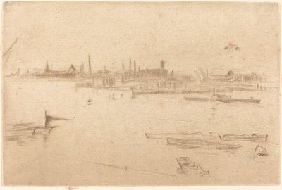 Battersea: Şafak, 1875. by James Abbott McNeill Whistler