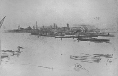 Battersea, Şafak, 1877, 1904 by James Abbott McNeill Whistler