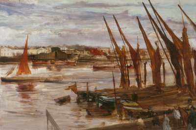Battersea Erişimi, c. 1863. by James Abbott McNeill Whistler