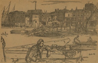 Kara Aslan İskelesi by James Abbott McNeill Whistler