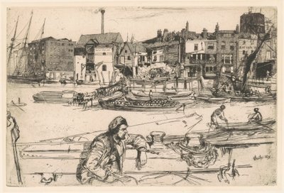 Kara Aslan İskelesi, 1859. by James Abbott McNeill Whistler