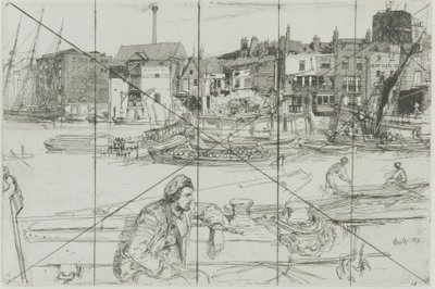 Kara Aslan İskelesi, 1859. by James Abbott McNeill Whistler