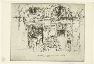 Çiçekçi Ayçiçekleri, Rue des Beaux-Arts by James Abbott McNeill Whistler
