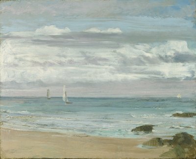 Mavi ve Gümüş: Trouville, c.1865 by James Abbott McNeill Whistler