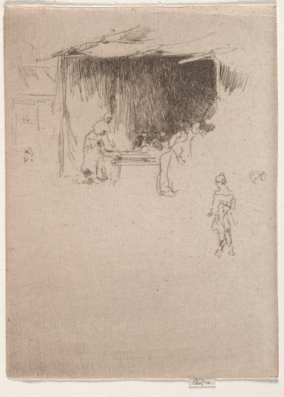 Bir Fuarda Stand. by James Abbott McNeill Whistler