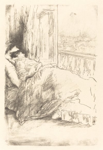 Balkonun yanında, 1896. by James Abbott McNeill Whistler