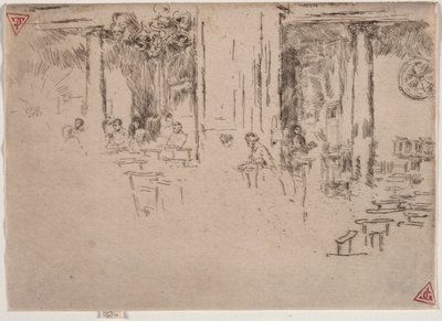 Kilise, Brüksel. by James Abbott McNeill Whistler