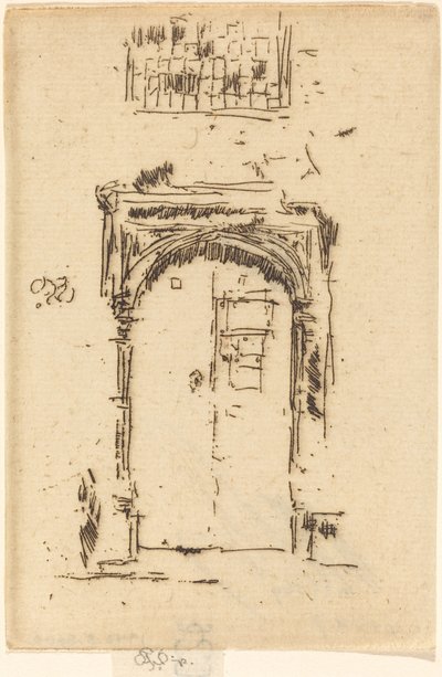 Kilise Kapısı, Edgemere. by James Abbott McNeill Whistler