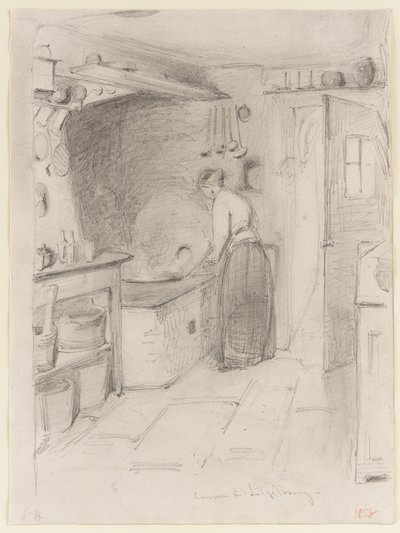 Lutzelbourg Mutfağı, 1858. by James Abbott McNeill Whistler