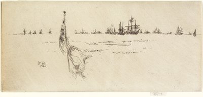 Bayrağı Daldırmak, 1887 by James Abbott McNeill Whistler