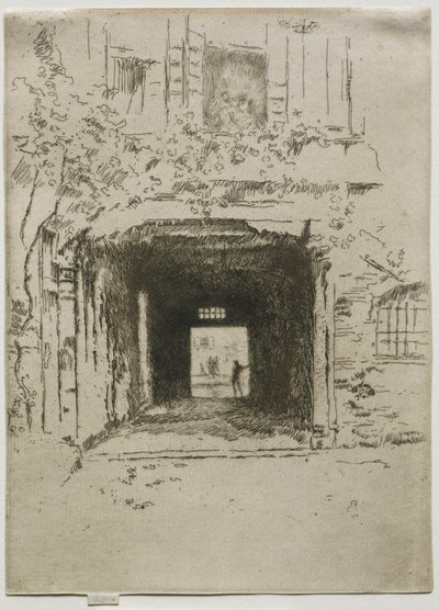 Kapı ve Asma, 1886. by James Abbott McNeill Whistler