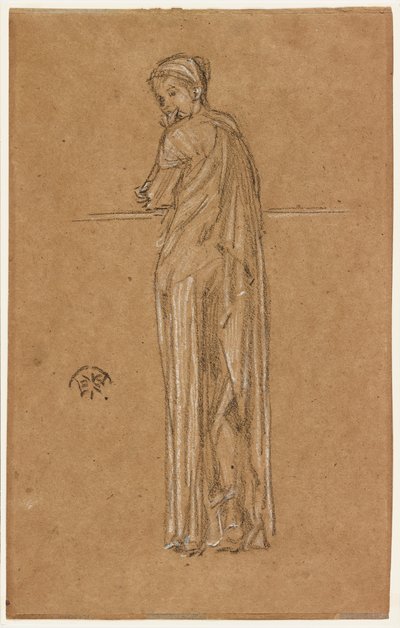 Dökümlü Figür Ayakta, 1870-1873. by James Abbott McNeill Whistler
