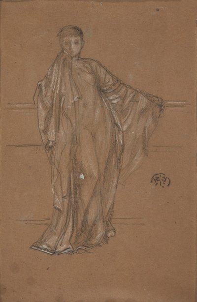 Bir Korkulukta Dökümlü Figür, 1868-1870. by James Abbott McNeill Whistler