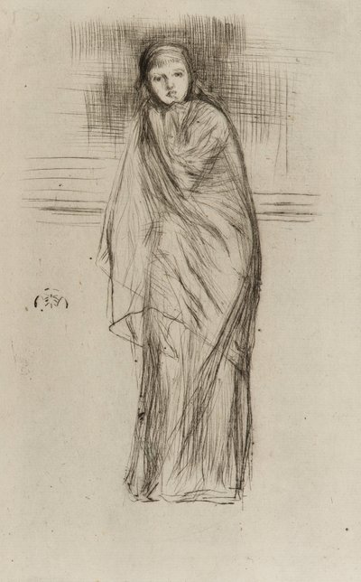 Drapeli Model, 1870. by James Abbott McNeill Whistler