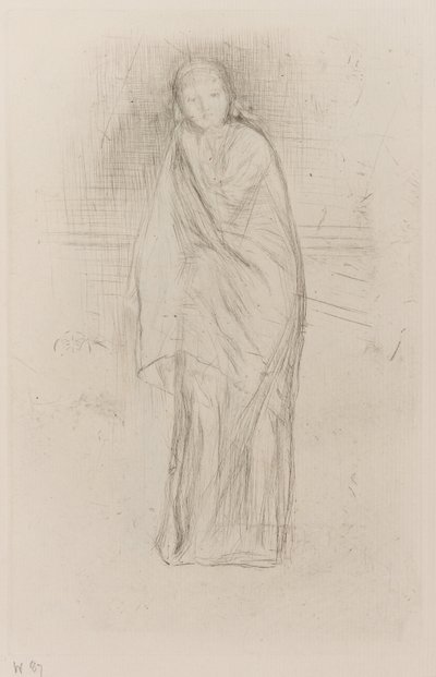 Drapeli Model, 1870. by James Abbott McNeill Whistler