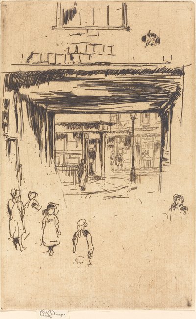 Drury Lane, c. 18801881. by James Abbott McNeill Whistler