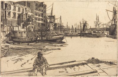 Kartal İskelesi, 1859. by James Abbott McNeill Whistler