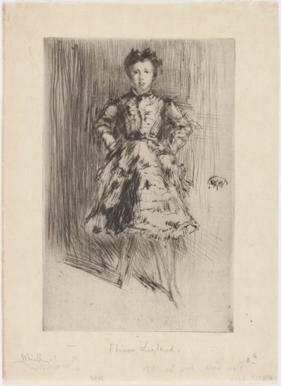 Elinor Leyland, 1873. by James Abbott McNeill Whistler