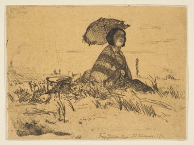 Tam güneşte, 1858. by James Abbott McNeill Whistler