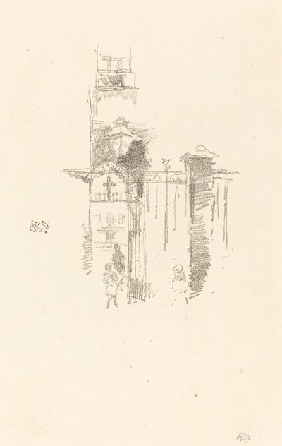 Giriş Kapısı, 1887. by James Abbott McNeill Whistler
