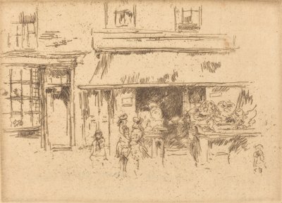 Exeter Caddesi, c. 18861888. by James Abbott McNeill Whistler