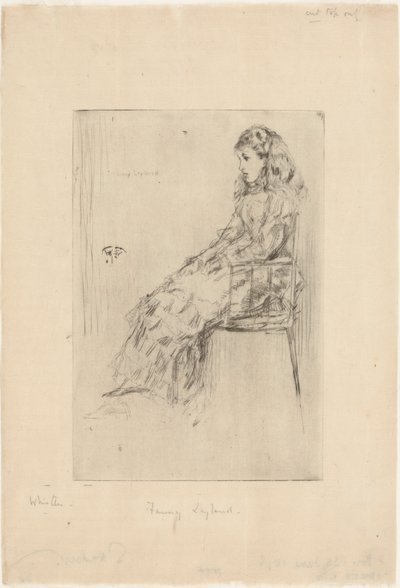 Fanny Leyland, 1873. by James Abbott McNeill Whistler