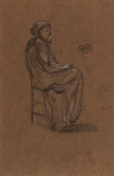 Kadın Figürü, Oturan, 1870-1873. by James Abbott McNeill Whistler