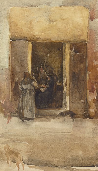 Bir Kapıdaki Figürler, c.1897-99 by James Abbott McNeill Whistler