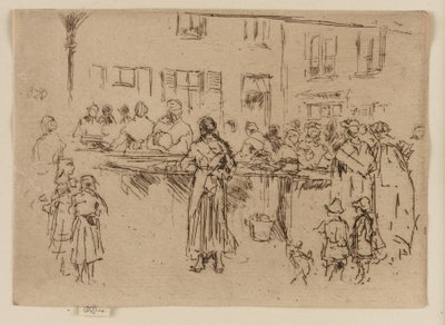 Balık Kadınlar, Oostende, 1887. by James Abbott McNeill Whistler