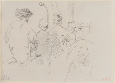 Teknede Dört Adam, 1858. by James Abbott McNeill Whistler