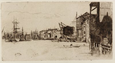 Serbest Ticaret İskelesi, 1877. by James Abbott McNeill Whistler