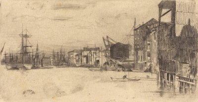 Serbest Ticaret İskelesi, 1877. by James Abbott McNeill Whistler