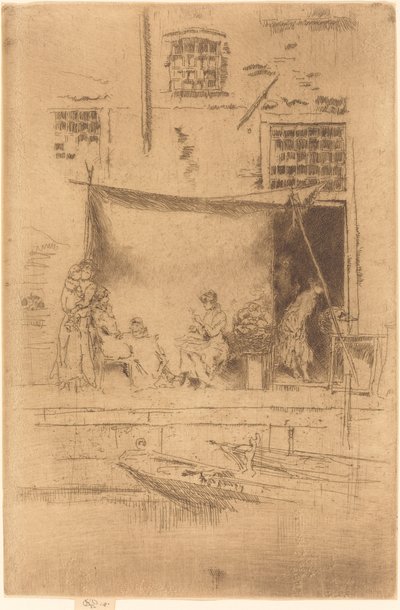 Meyve Durağı, 1880. by James Abbott McNeill Whistler