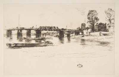 Fulham Chelsea, 20. yüzyıl. by James Abbott McNeill Whistler