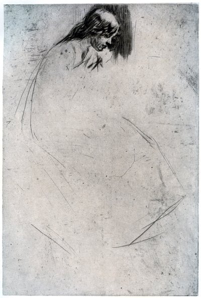Fumettes Bükülmüş Kafa, c1859 1904. by James Abbott McNeill Whistler
