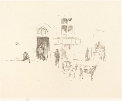 Gaiety Sahne Kapısı, 18791887. by James Abbott McNeill Whistler