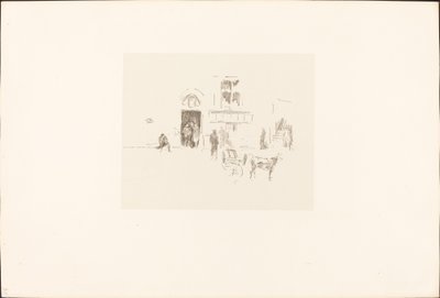 Gaiety Sahne Kapısı, 18791887. by James Abbott McNeill Whistler