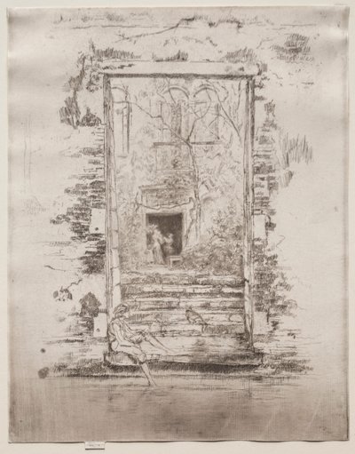 Bahçe, 1886. by James Abbott McNeill Whistler