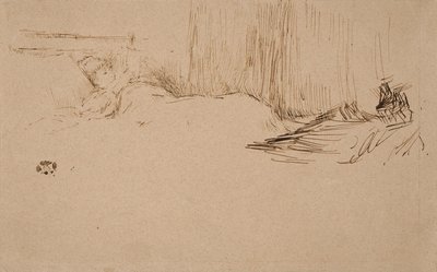Yatakta Okuyan Kız, 1882 dolayları by James Abbott McNeill Whistler