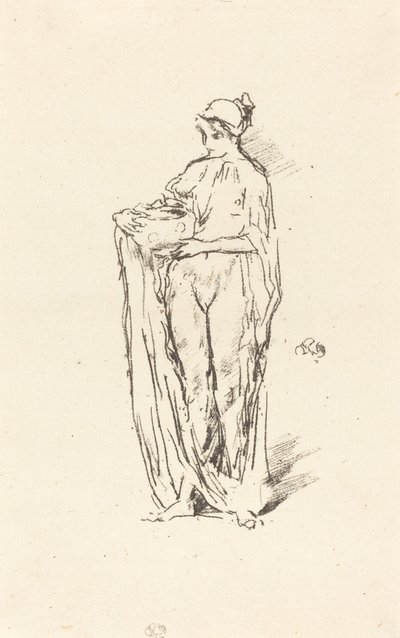 Kaseli Kız, 1895. by James Abbott McNeill Whistler