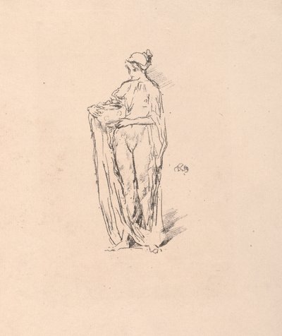 Kaseli Kız, 1895. by James Abbott McNeill Whistler