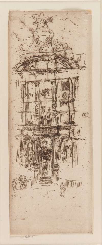 Altın Ev, Brüksel, 1887. by James Abbott McNeill Whistler