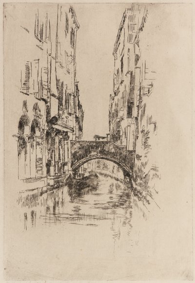 Köprünün Altında Gondol, 1879-1880. by James Abbott McNeill Whistler