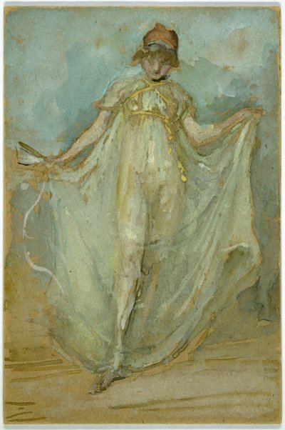 Yeşil ve Mavi: Dansçı, c.1893 by James Abbott McNeill Whistler