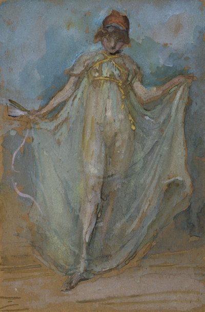 Yeşil ve Altın, Dansçı, by James Abbott McNeill Whistler