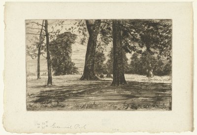 Greenwich Parkı by James Abbott McNeill Whistler