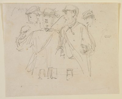 Dört kişilik grup, 1858. by James Abbott McNeill Whistler