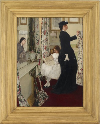 Yeşil ve Güldeki Uyum: Müzik Odası, 1860-1861. by James Abbott McNeill Whistler