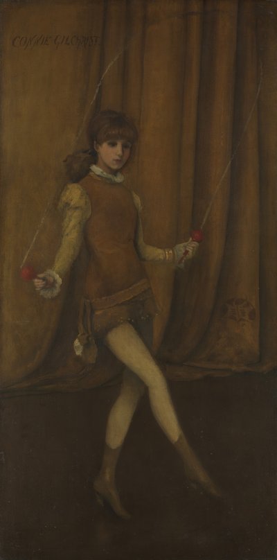 Sarı ve Altındaki Uyum: Altın KızConnie Gilchrist, yaklaşık. 1876-77. by James Abbott McNeill Whistler